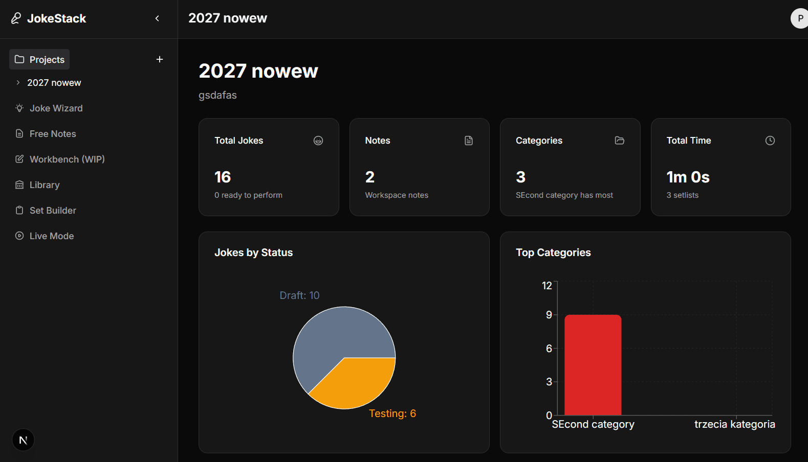JokeStack joke management interface